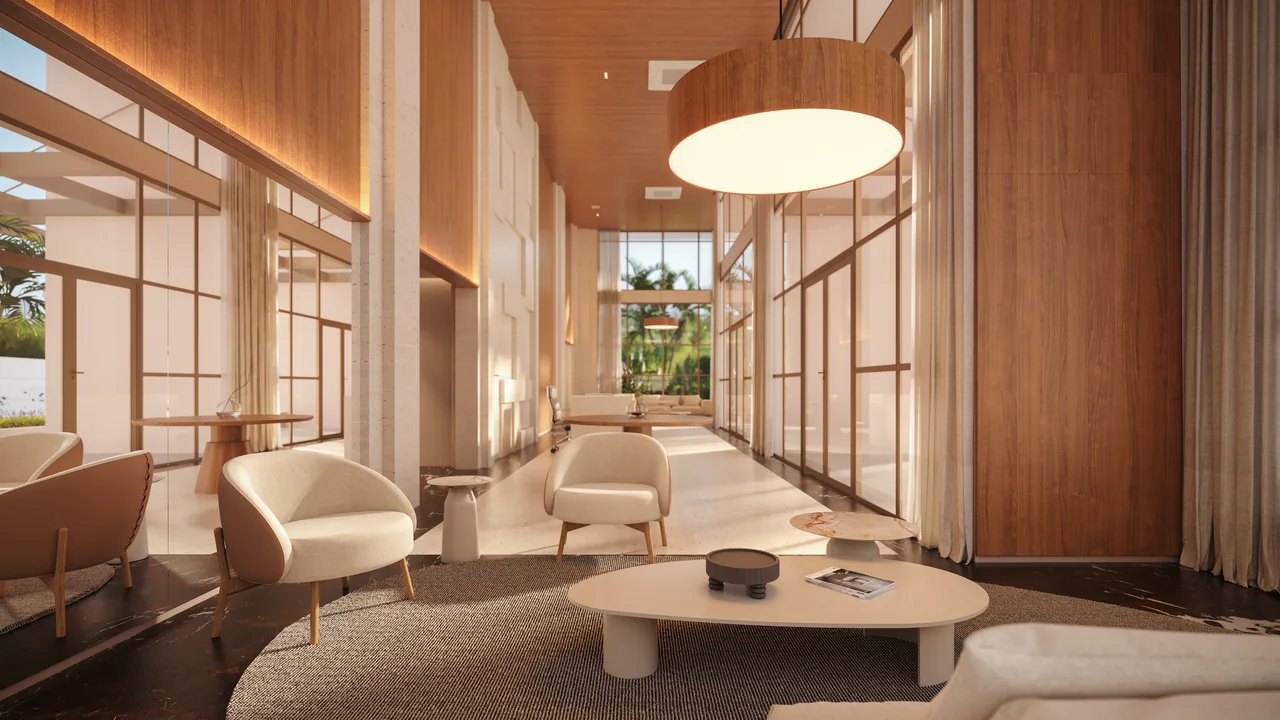 Lobby assinado do ORO Ilha Pura