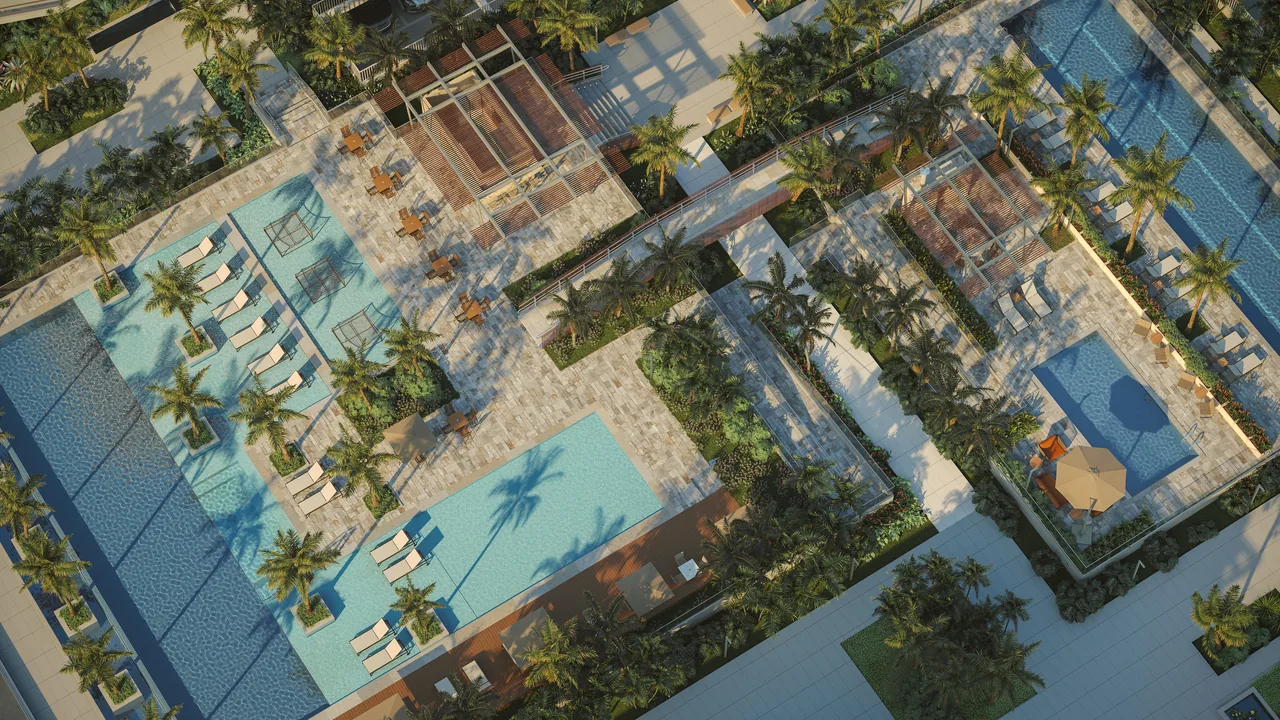 Piscina aérea